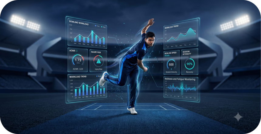 Data-Driven Bowling Workload Management for Cricketers with AI